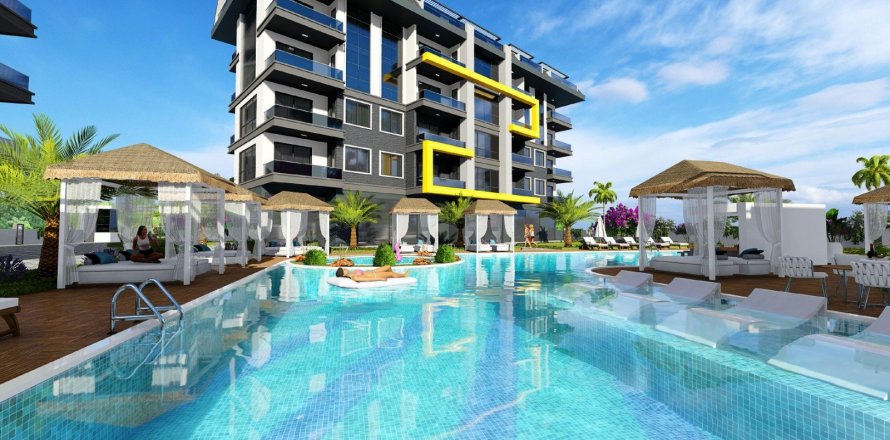 2+2 Lejlighed  i Oba, Antalya, Tyrkiet Nr. 101337