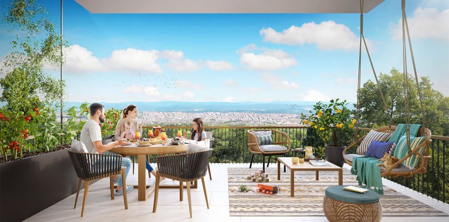 2+1 Lejlighed i Sinpas Koru Aura, Umraniye, Istanbul, Tyrkiet Nr. 86413
