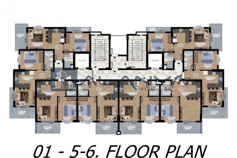 Daire 1+1 Alanya, Antalya, Türkiye №96872 - 10