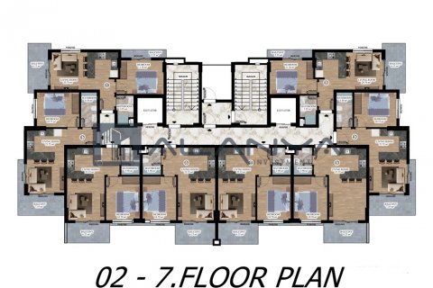 Daire 1+1 Alanya, Antalya, Türkiye №96872 - 11