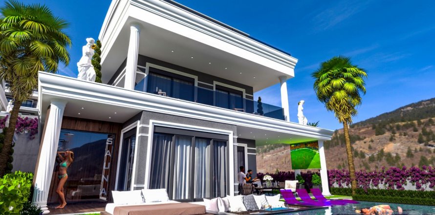 3+1 Villa in Kargicak, Alanya, Antalya, Turkey No. 95347