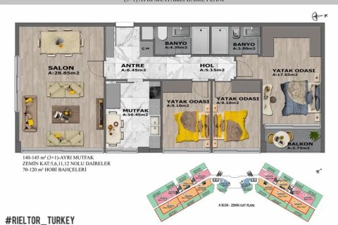 1+1 Leilighet i Antalya, Tyrkia Nr. 133741 - 22