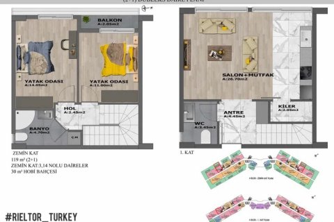 1+1 Leilighet i Antalya, Tyrkia Nr. 133741 - 15