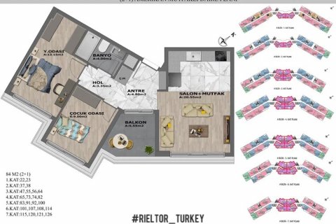 1+1 Leilighet i Antalya, Tyrkia Nr. 133741 - 16