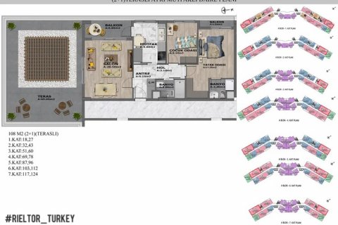1+1 Leilighet i Antalya, Tyrkia Nr. 133741 - 18