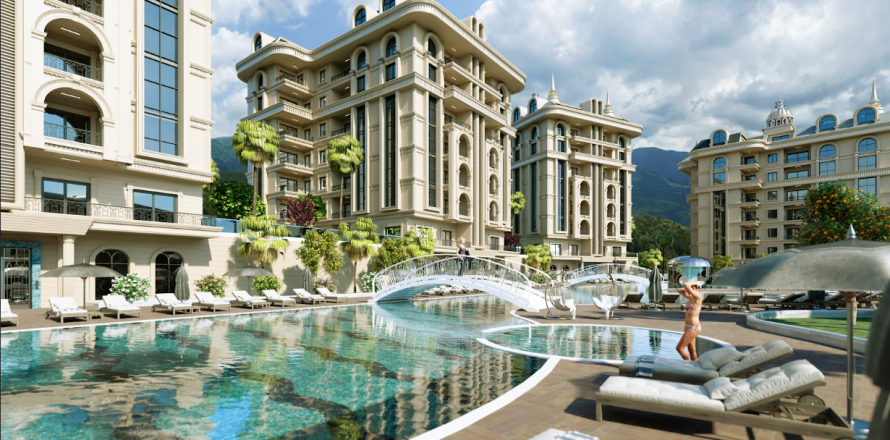 1+1 Lägenhet i Oba, Antalya, Turkiet Nr. 107413