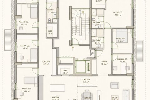 6+1 Lägenhet  i Konyaalti, Antalya, Turkiet Nr. 232181 - 25