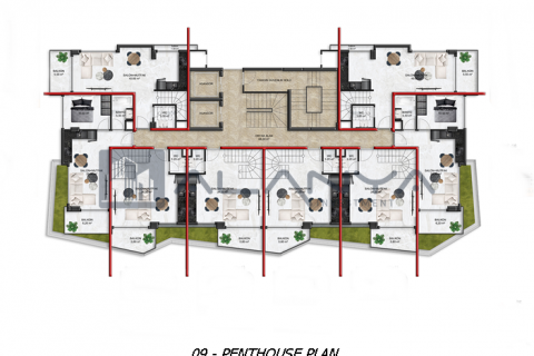 Penthouse for sale  in Demirtas, Alanya, Antalya, Turkey, 2 bedrooms, 92m2, No. 97026 – photo 12