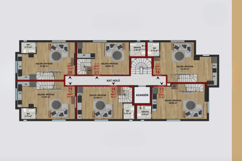 Daire 1+1 Antalya, Türkiye №224813 - 7