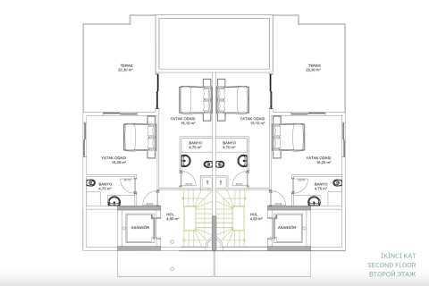 3+2 Villa i Belek, Antalya, Turkiet Nr. 226390 - 13