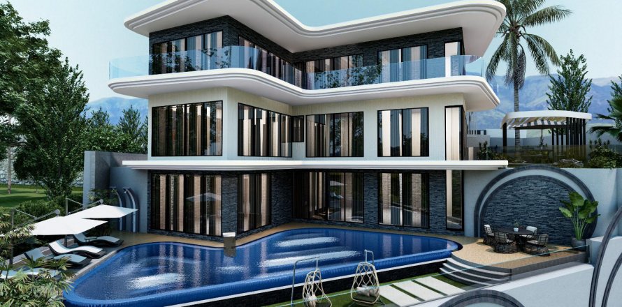 5+1 Villa i Alanya, Antalya, Tyrkia Nr. 92589