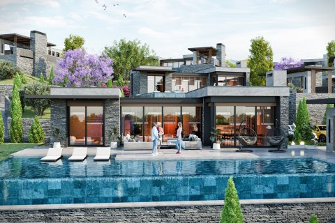 4+1 Villa  i Gumusluk, Mugla, Tyrkia Nr. 223329
