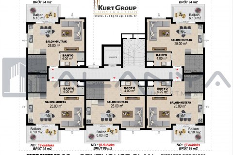 Dubleks daire 2+1 Kargıcak, Alanya, Antalya, Türkiye №96442 - 22
