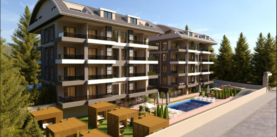 1+1 Leilighet i Oba, Antalya, Tyrkia Nr. 102991