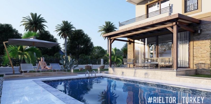 3+1 Villa  i Sida, Antalya, Turkiet Nr. 97082