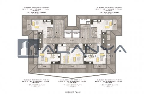 2+1 Penthäuser in Avsallar, Antalya, Türkei Nr. 96488 - 22
