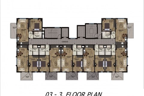 1+1 Wohnung  in Demirtas, Alanya, Antalya, Türkei Nr. 96487 - 17