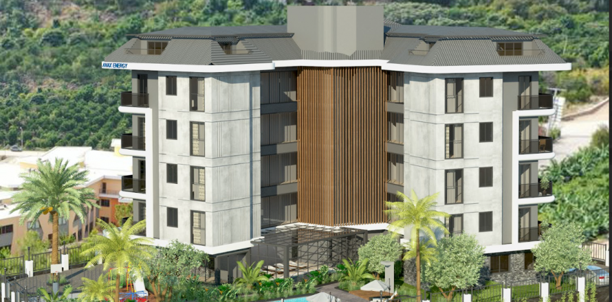 1+1 Leilighet i Oba, Antalya, Tyrkia Nr. 102261