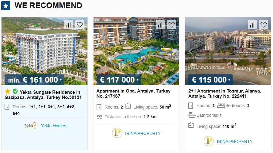 Property with Priority+, homepage