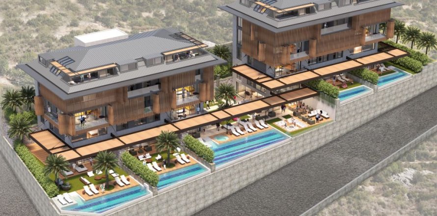 2+1 Lejlighed i Alanya, Antalya, Tyrkiet Nr. 138954
