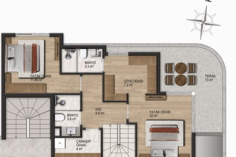 Apartment for sale  in Konyaalti, Antalya, Turkey, 2 bedrooms, 75m2, No. 225457 – photo 7