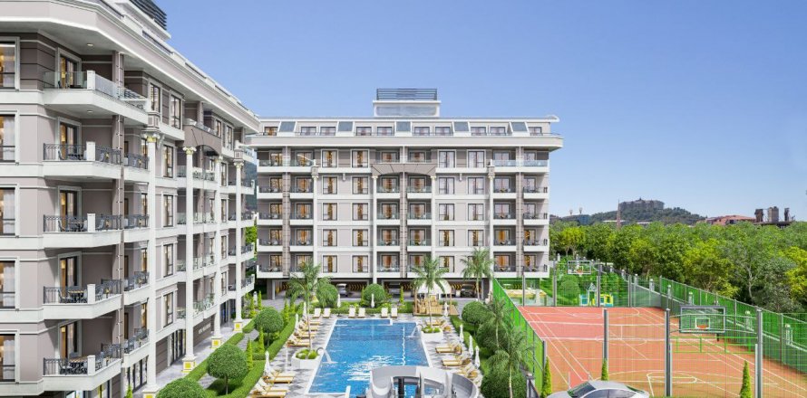 1+1 Lägenhet i Kargicak, Alanya, Antalya, Turkiet Nr. 133736