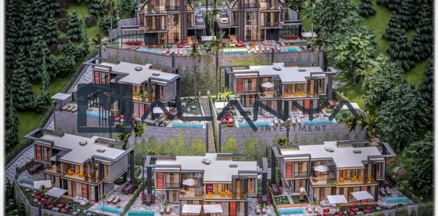 4+1 Villa  in Kargicak, Alanya, Antalya, Türkei Nr. 96494