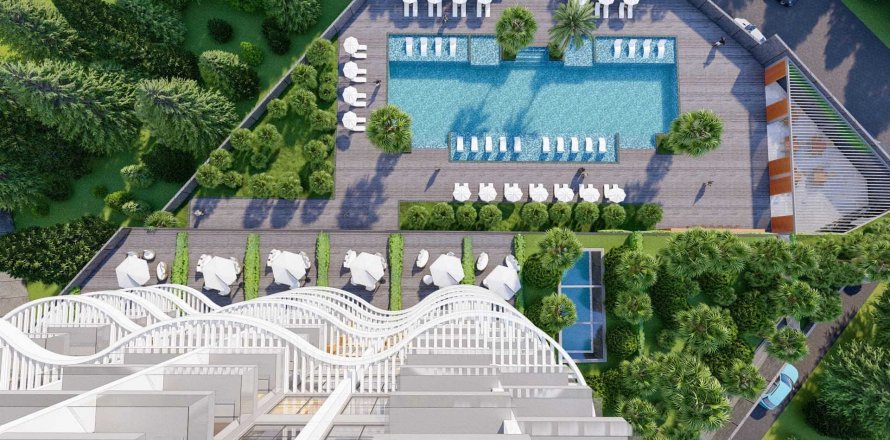 Квартира в Kavi Skyland 2+1, Демирташ, Аланья, Анталья, Турция №87884