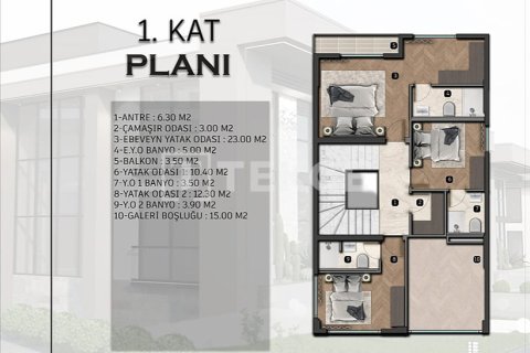 Продажа виллы в Анкаре, Турция 5+2, 465м2, №228704 – фото 21