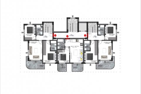Daire 1+1 Oba, Antalya, Türkiye №98360 - 13