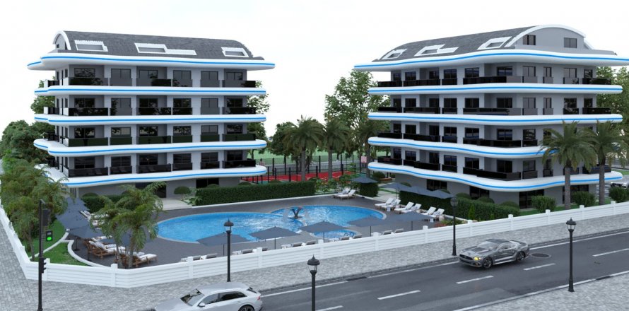 2+1 Lejlighed i Alanya, Antalya, Tyrkiet Nr. 158114