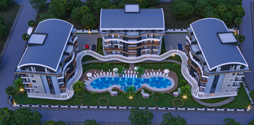 Takvåning i Oba, Antalya, Turkiet Nr. 93862