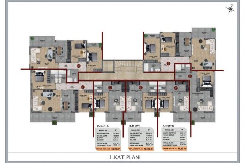 Apartment for sale  in Oba, Antalya, Turkey, 44m2, No. 95062 – photo 5