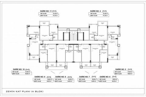 آپارتمان در  Oba ، ترکیه 41 متر مربع.  شماره 95063 - 10
