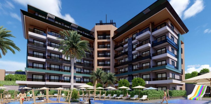 1+1 Lejlighed  i Kargicak, Alanya, Antalya, Tyrkiet Nr. 98998