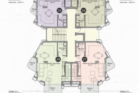 Penthouse i Mahmutlar, Antalya, Tyrkiet Nr. 93638 - 20
