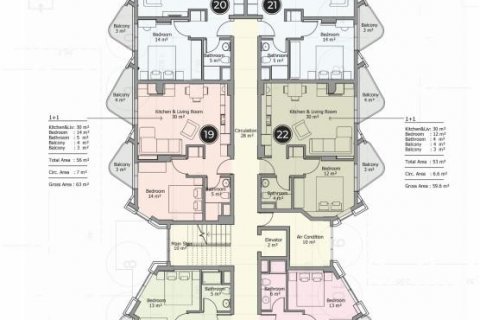 Penthouse i Mahmutlar, Antalya, Tyrkiet Nr. 93638 - 10