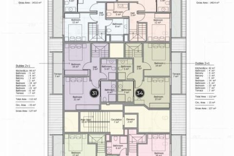 Penthouse i Mahmutlar, Antalya, Tyrkiet Nr. 93638 - 13