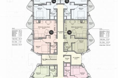 Penthouse i Mahmutlar, Antalya, Tyrkiet Nr. 93638 - 9