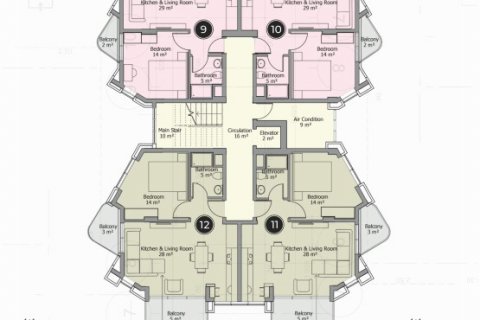 Penthouse i Mahmutlar, Antalya, Tyrkiet Nr. 93638 - 16