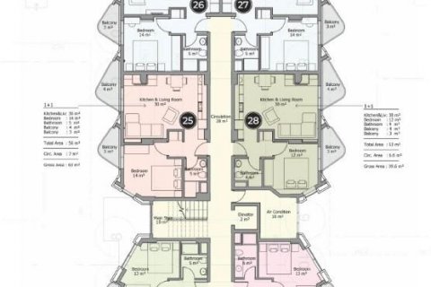 Penthouse i Mahmutlar, Antalya, Tyrkiet Nr. 93638 - 11