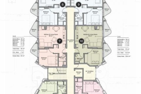 Penthouse i Mahmutlar, Antalya, Tyrkiet Nr. 93638 - 8