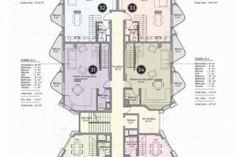 Penthouse i Mahmutlar, Antalya, Tyrkiet Nr. 93638 - 12
