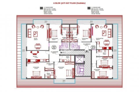 1+1 Lägenhet  i Oba, Antalya, Turkiet Nr. 103779 - 26