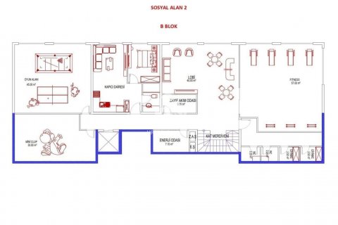 1+1 Lägenhet  i Oba, Antalya, Turkiet Nr. 103779 - 28