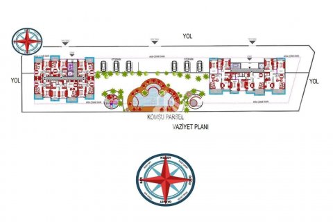 1+1 Lägenhet  i Oba, Antalya, Turkiet Nr. 103779 - 23