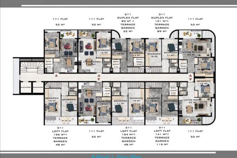 Apartment for sale in Oba, Antalya, Turkey, 52m2, No. 94691 – photo 5