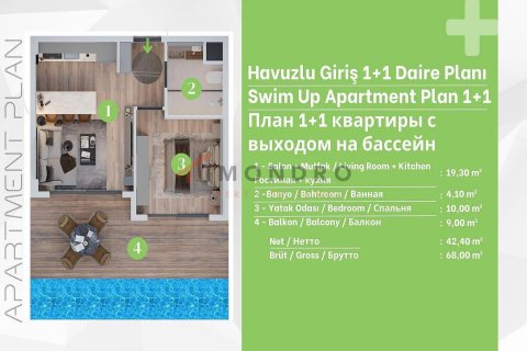 Lejlighed  i Aksu, Antalya, Tyrkiet Nr. 222242 - 26