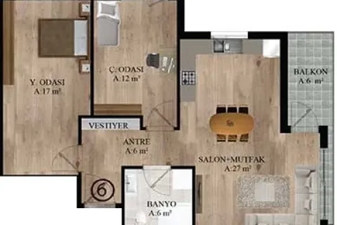 2+1 Lägenhet i Turkiet Nr. 220168 - 19
