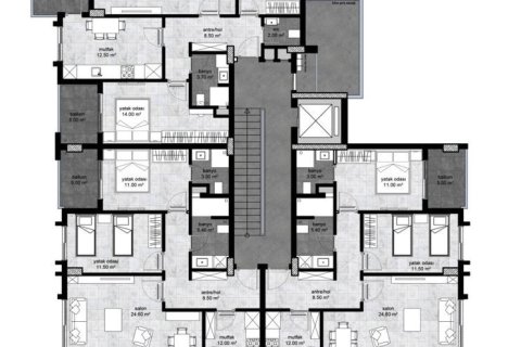 Apartment for sale in Alanya, Antalya, Turkey, 2 bedrooms, 75m2, No. 90586 – photo 5